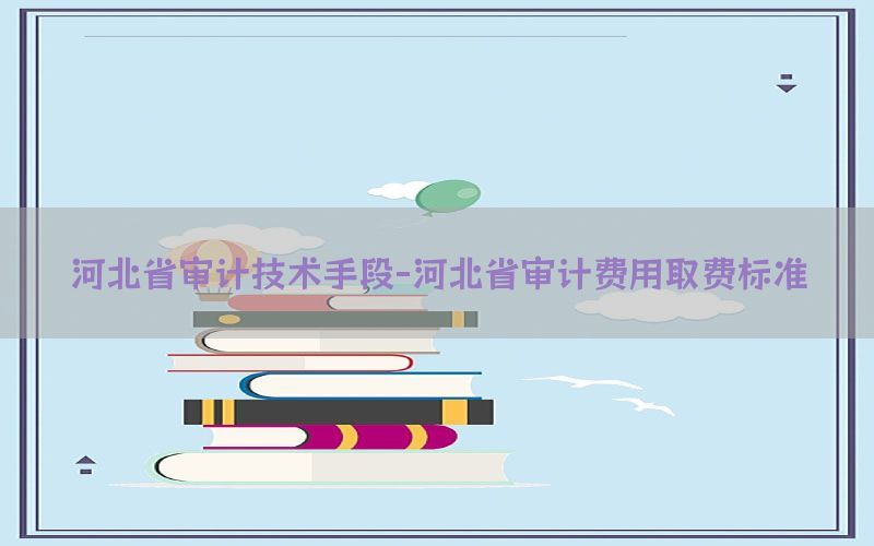 河北省审计技术手段-河北省审计费用取费标准